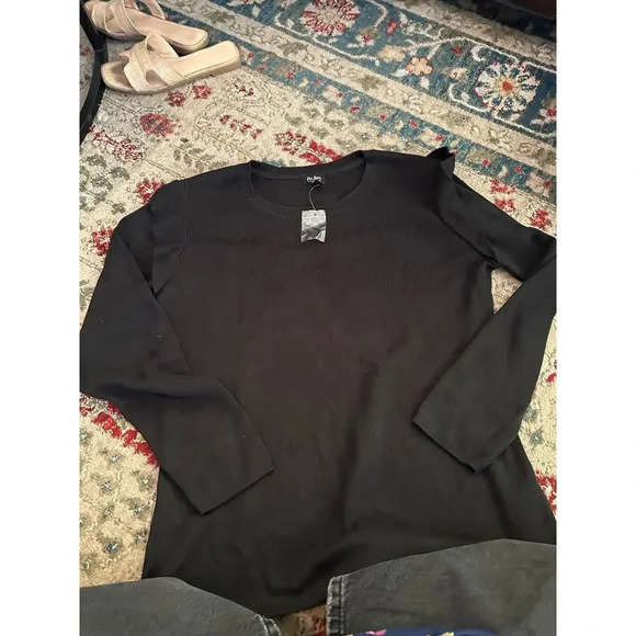 NWT Du Jour Fresh Modern Now Knit Ruffle Sweater Size XL - Picture 2 of 7